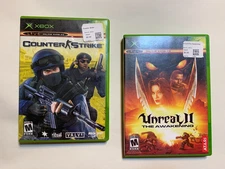 2 Game Lot Counter Strike + Unreal II The Awakening Complete CIB Xbox valve