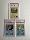 Celebrations Classic Collection Dark Gyarados, Blastoise, Rocket’s Zapdos PSA 9s