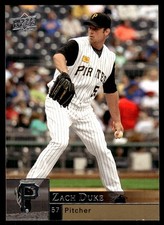 Zach Duke 2009 Upper Deck #824 Pirates MLB READ FREE SHIPPING AutographDen