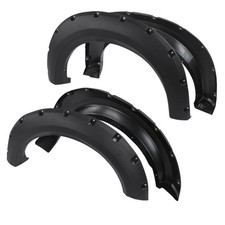 4PCS Fender Flares, Cover Accessories Pocket Riveted Style Textured