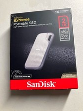 SanDisk Extreme Portable SSD 2TB USB-C 1050MB/s External Drive Open Box