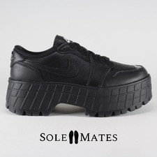 Nike Air Jordan 1 Brooklyn Low 'Black Silver' HF3184-001 Women's Size 8 Shoes