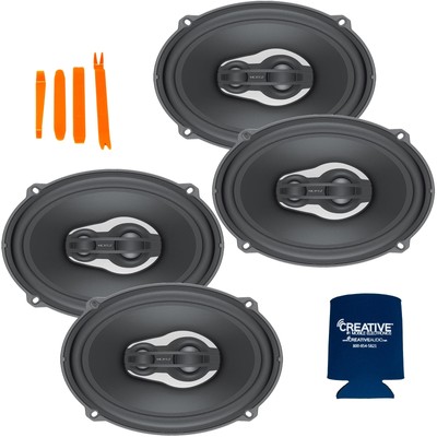 Hertz Audio 2 Pairs of MPX690.3 Millie Pro Series 6X9'' 3-Way Coaxial Speakers