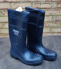 New! LaCrosse Buffalo Made In USA Black Rubber Work Boots Mens Size 8 Steel Toe