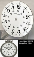 HAMILTON CANDIAN PACIFIC RAILWAY 4992B 24 HOUR Porcelain DIAL