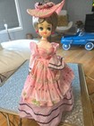 Vintage 70's/80s Unbranded 15 To 17" Big Eyed Blonde Pink l Dress Doll Korea — photo 3