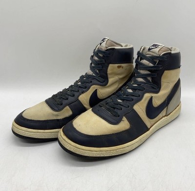 NIKE TERMINATOR HIGH CANVAS US11 Gray x Navy Made in Korea 1985 