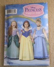 Simplicity Pattern 5832 Disney Princess Costume For Halloween Girls Size 3 to 8