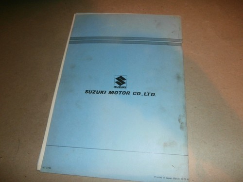 1976 Suzuki Motorcycle RE5A New Model Technical Bulletin Manual - Picture 2 of 7