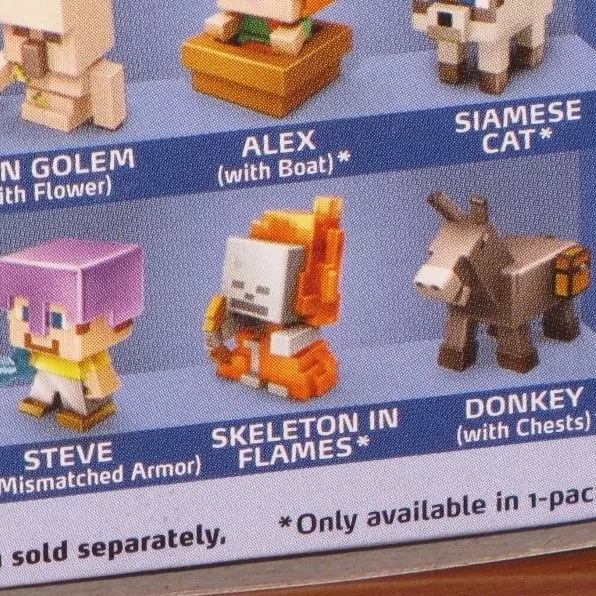 Lego Minecraft - Steve, Zombie, chicken, mystery box