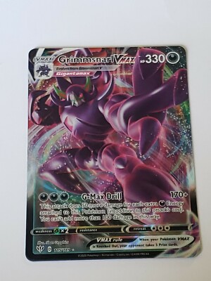 Grimmsnarl VMAX 115/189 Ultra Rare Darkness Ablaze Pokemon Card