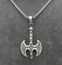 Wikinger Silber Axt Wikinger Kette Keltischer Schmuck 925 Silber Halskette
