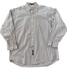 Tommy Hilfiger Dress Shirt Mens 16 33 Blue Collared Long Sleeve Button Down