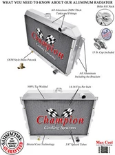 4 Row Discount Champion Radiator for 1968 - 1973 Dodge Charger Hemi Engine