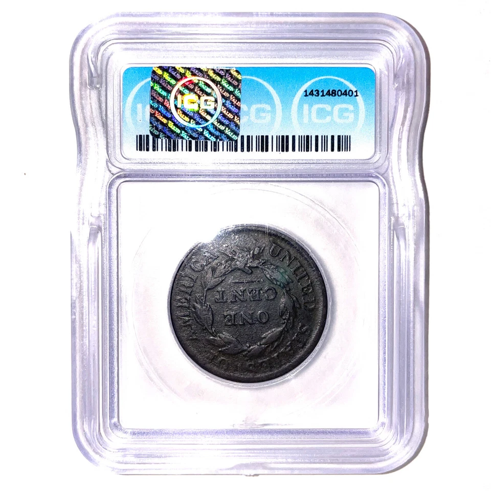 1810 Classic Head Large Cent Very Good ICG VG10 Coin, Details #6265 - Image 2 of 3