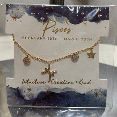 Francesca's Womens NWT Pisces Celestial Charm Bracelet