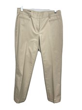 Brooks Brothers 346 Womens 6 Pants Beige NATALIE Fit STRAIGHT Leg Trouser CQ