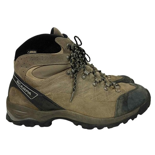 Scarpa Gore Tex Tan Leather Hiking 