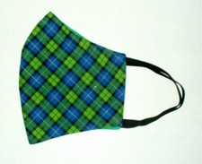 Face Mask Wire Adult Green Blue