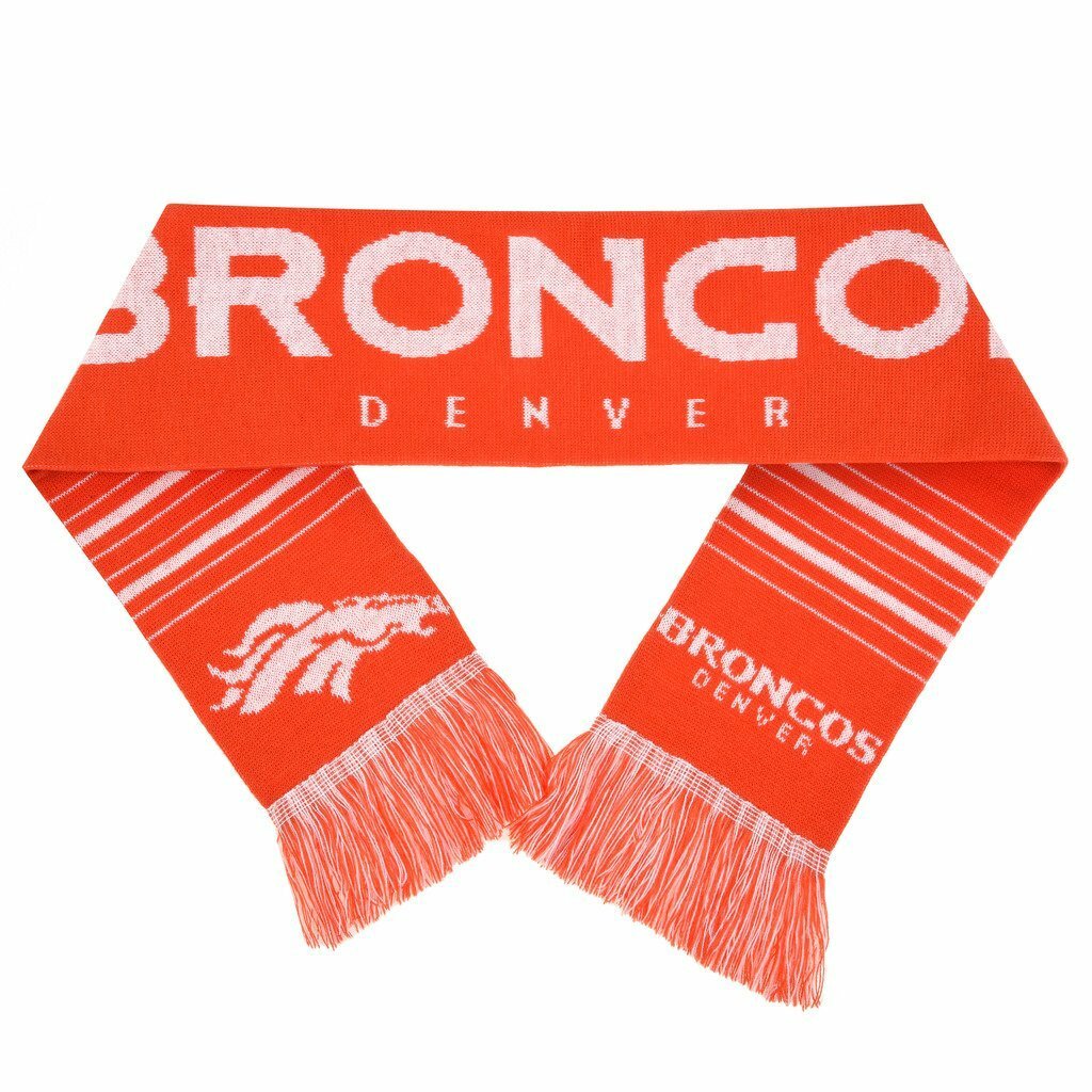 Акриловый шарф с логотипом Forever Collectibles NFL Denver Broncos, оранжевый