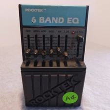 Vintage Rocktek 6 Band EQ Guitar Effect Pedal Made in Taiwan Untested