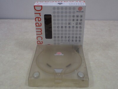 Dreamcast Official Replacement Case CRYSTAL Clear Complete Boxed GMS-002 Gebr...