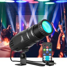 Disco Ball Pin Spot Light RGBW LED Stage DJ Lighting Beam Bar Spotlight w/Remote