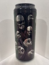 Cool Gear Soda Plastic 16 OZ Flotante 3D 20 Calaveras Negro y Plata Classis Usado en Excelente Condición L