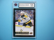 2018/19 UPPER DECK U.D. CANVAS HOCKEY CARD #C249 MARIO LEMIEUX KSA 9.5 NGM UD