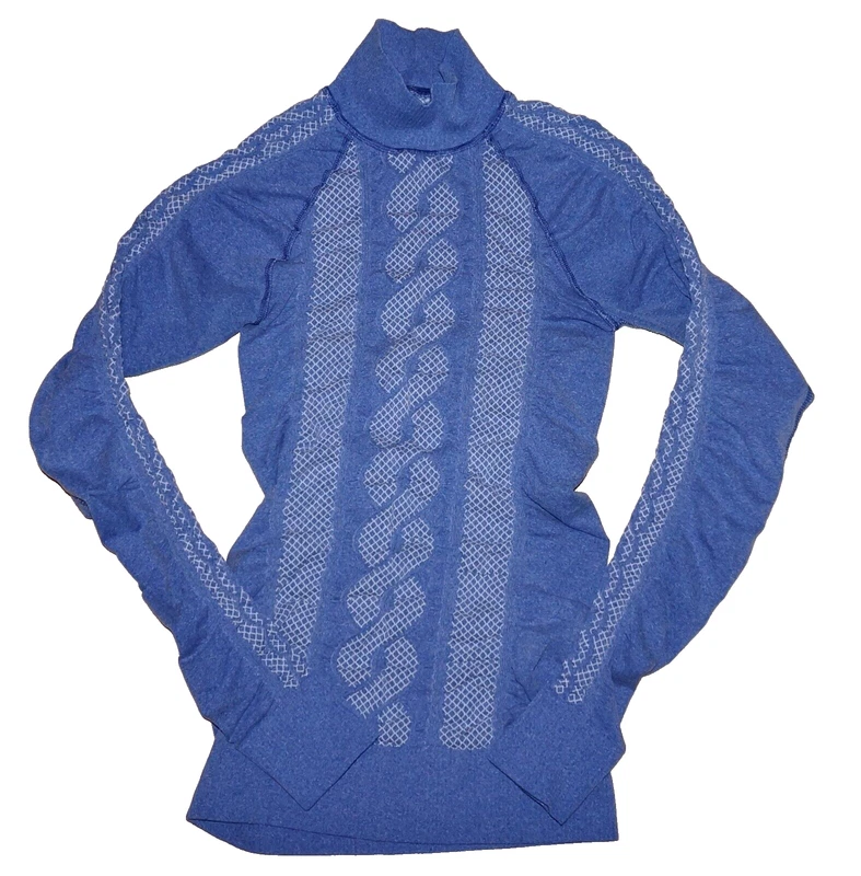 athleta vintage stretch knit long sleeve athletic shirt