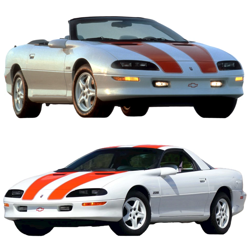 1993-1997 Chevrolet Camaro 30th Anniversary Racing Stripes Decal Kit Coupe T-Top - Image 3 of 4
