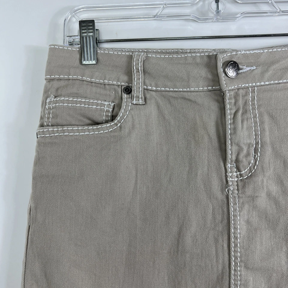 Falda Earl Jean Para Mujer Talla 4 Sobre la Rodilla Línea A Denim Elastizada Informal Foto 2 de 4