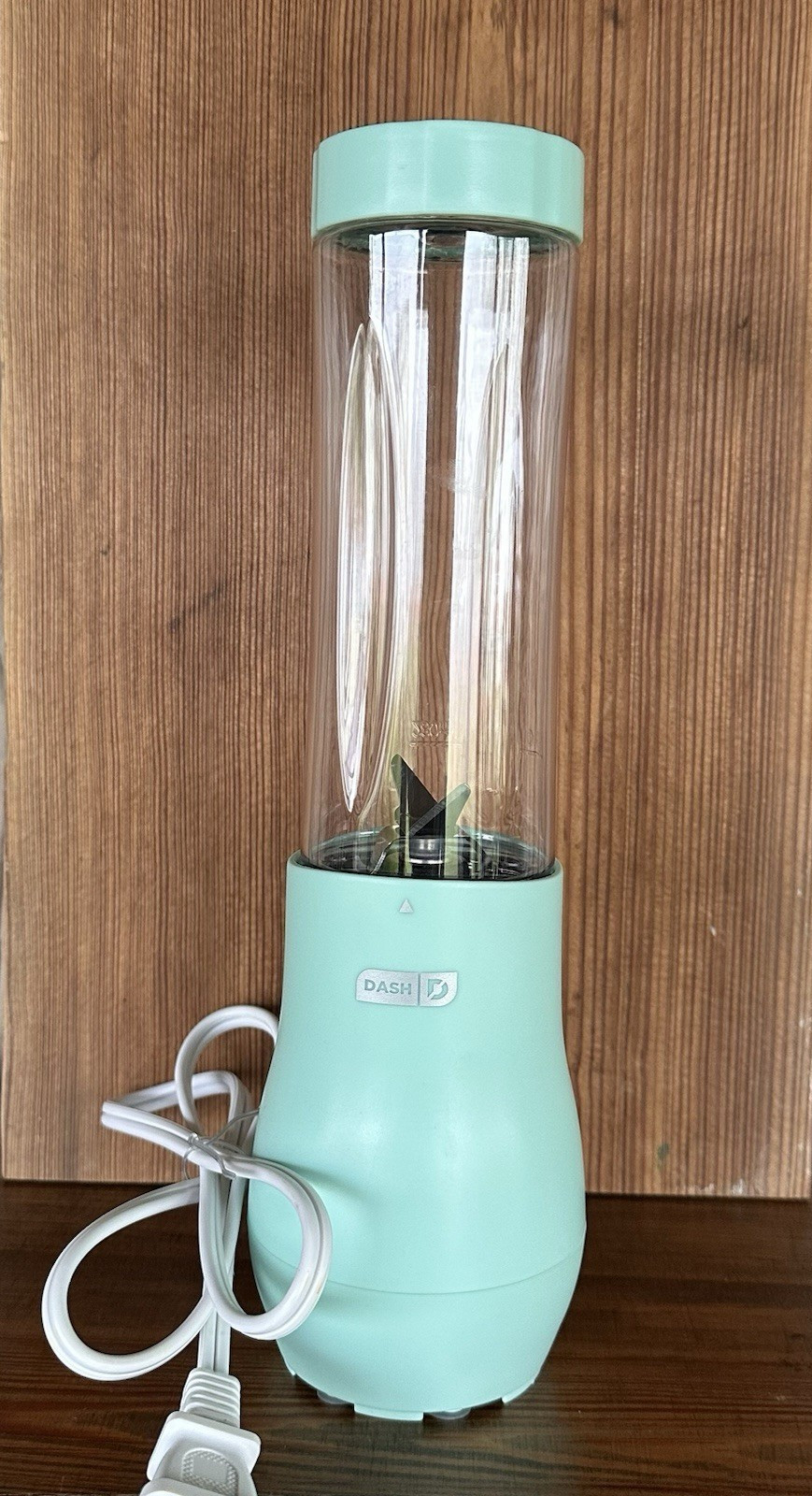 Dash Mighty Mini 10 oz Compact Personal Bottle Blender with Travel Lid, Aqua