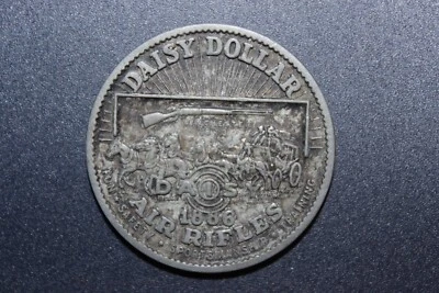 Medaille Daisy Dollar 1886 Winchester Rifle Guns of the West Revolver ca 36 mm - Bild 1 von 4