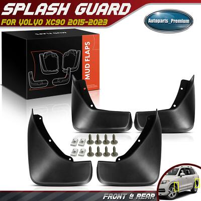 4x Splash Guards Mud Flaps for Volvo XC90 2015-2023 Front & Rear Left ...