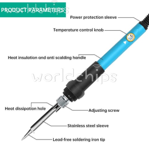 80W Electric Soldering Iron Welding Gun Tool W/ Solder Wire Desoldering Pump USA - Picture 7 of 17