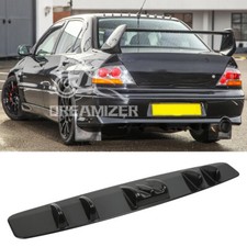 For Mitsubishi Lancer EVO 8 9 2004-2012 Rear Bumper Diffuser Splitter Lip 7-Fin