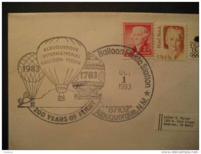 USA Albuquerque 1983 Flight Ballon Ballons Balloon Balloons Luftballons Montgolf