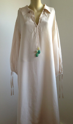 Zara Tunika-Kleid Kordel Schmuckperlen Limited Edition Studio Campaign Kaftan M
