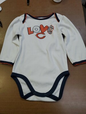 XX Z13 New Love Chicago Bears Infant Onesie Sport NFL Team Apparel By Gerber