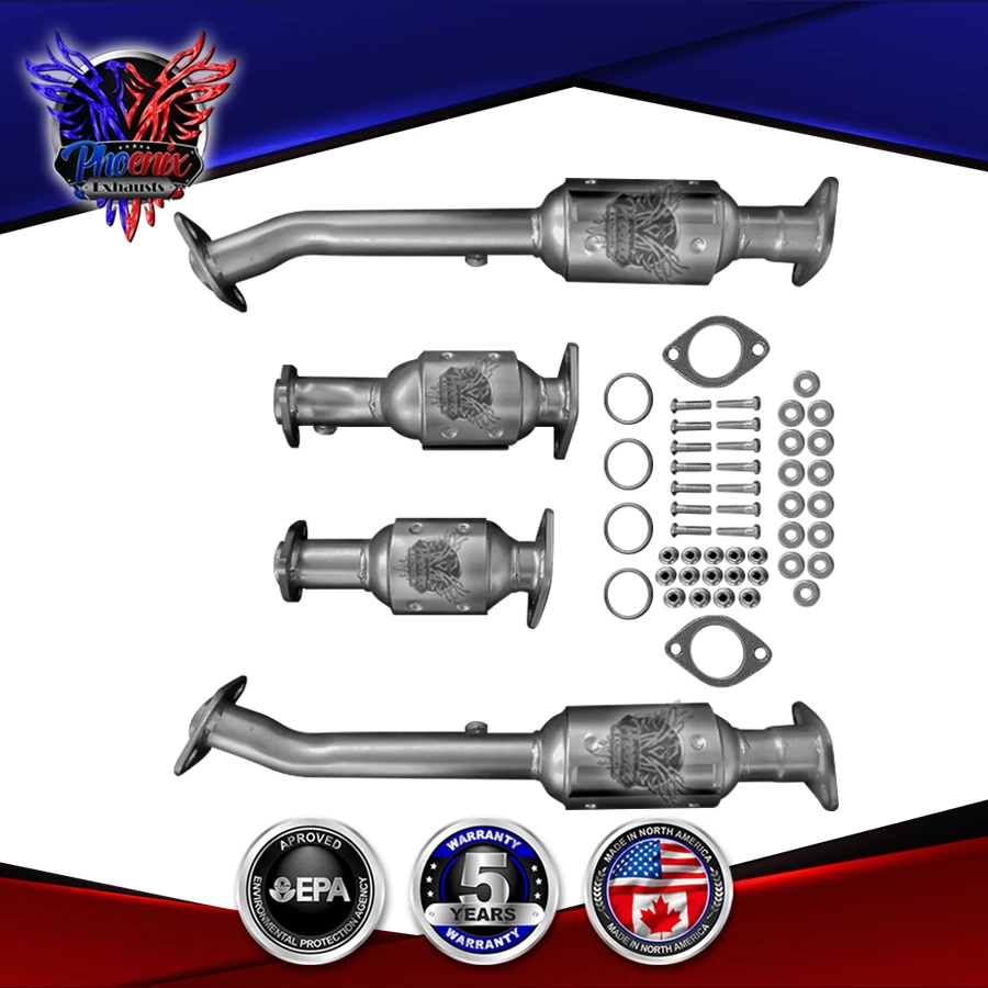 Juego de convertidor catalítico con protectores térmicos para Nissan Pathfinder 2005-2012 4,0 L Foto 3 de 4