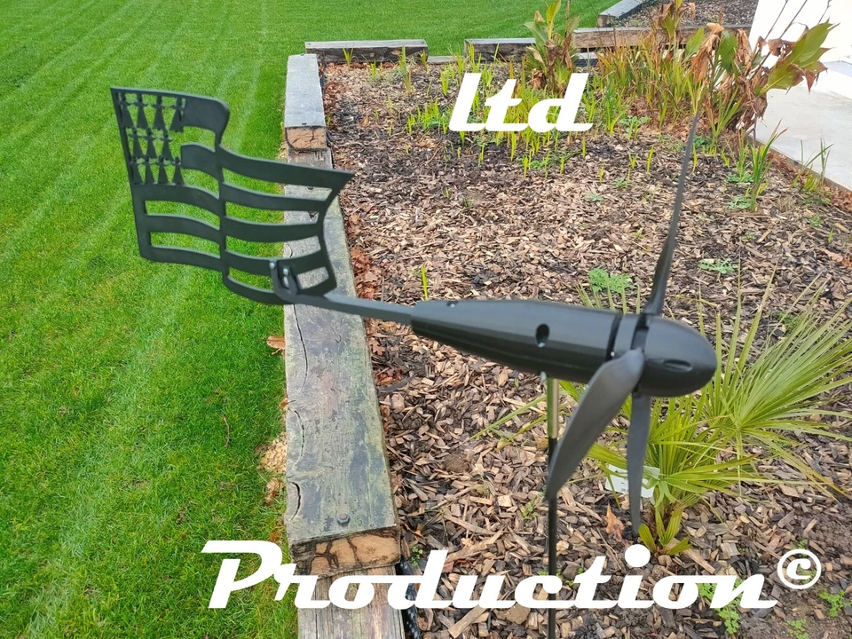 Moulin à vent décoratif / Eolienne de jardin personnalisable - Photo 2/4