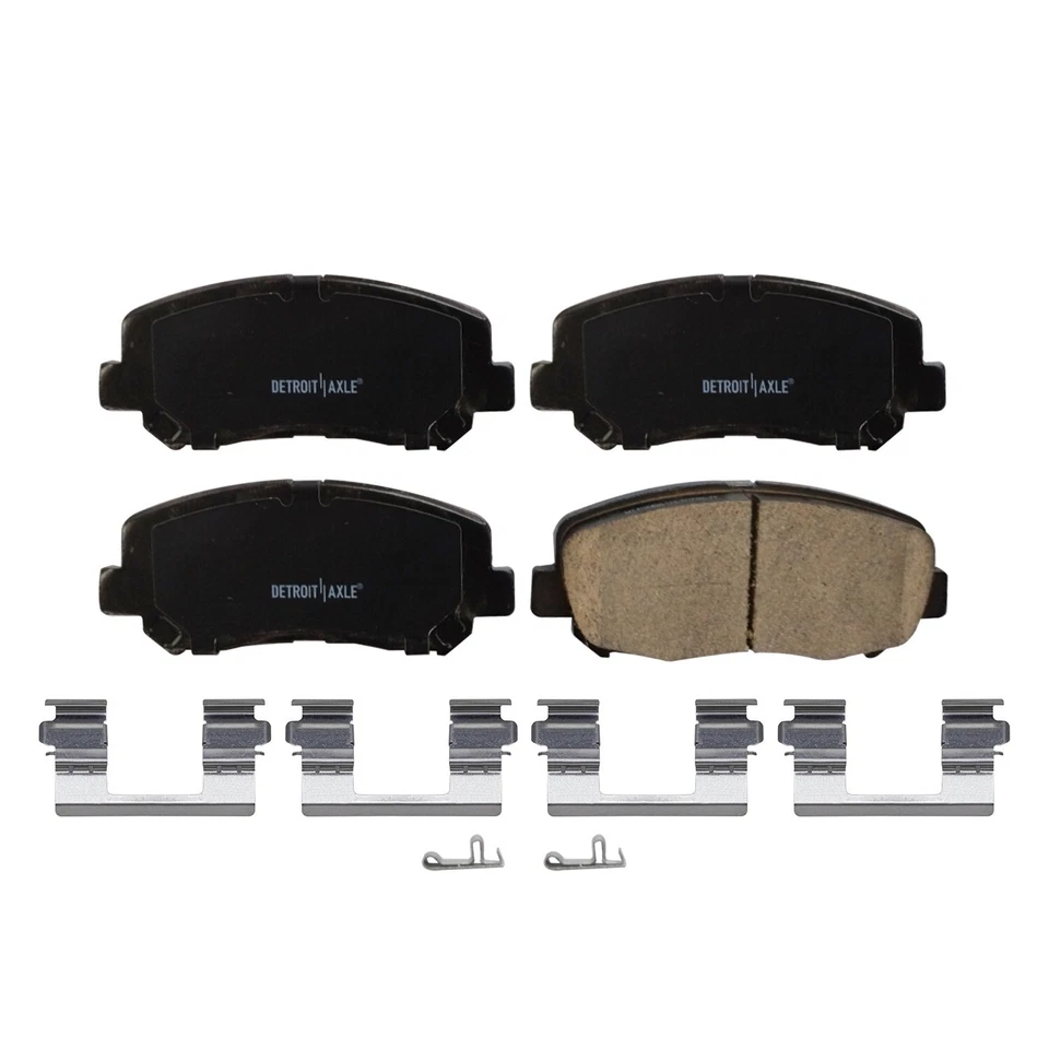 Pastillas de freno delanteras de cerámica con herrajes para Jeep Cherokee Chrysler 200 2015-2022 Foto 3 de 4