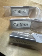 23 - Service Ideas 1C-BF-COFFEE-MOD Beverage ID Tent "Coffee" 1-1/2"H x 3"W LOT
