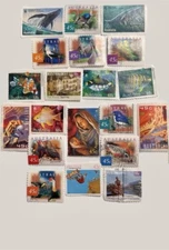 Worldwide Stamps Collections Lot Australia Lot Of 20 Vintage Stamps Off Paper