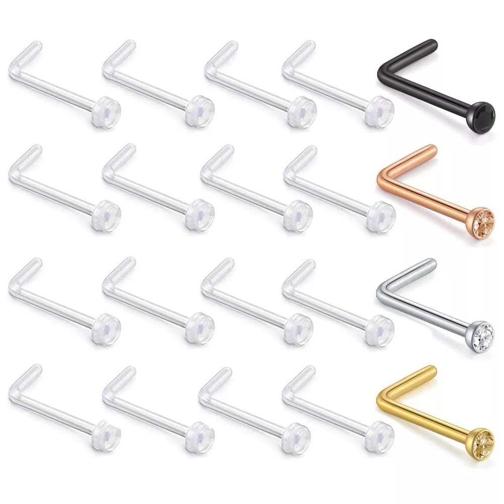 L shaped clear nose retainer sale