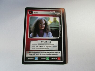 Star Trek CCG 1E Introductory Two Player Game Gi'Ral Promo (Intro 2)