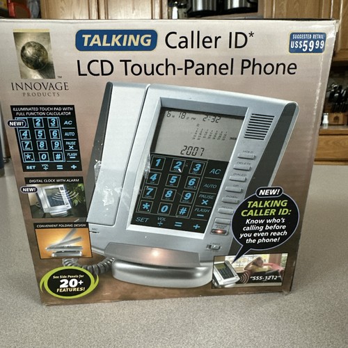 Innovage Talking Caller ID LCD Panel dotykowy Telefon 20+ funkcji NOWY Telefon - Zdjęcie 8 z 12