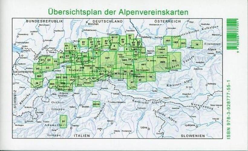 Thumbnail - Dav Alpenvereinskarte 34/1 Kitzbüheler Alpen West 1 : 50 000