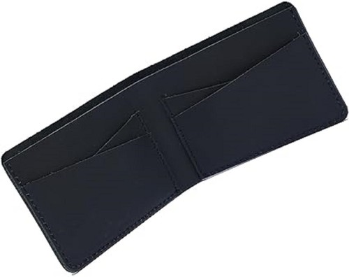 Verrückte Herren-Geldbörse aus schmalem Leder minimalistisch mit Doppelfaltung Geldbörse (Made in Italy) - Bild 12 von 20